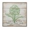 Contemporary Home Living 15.75" Wood Green and Brown Artichoke Wall Plaque